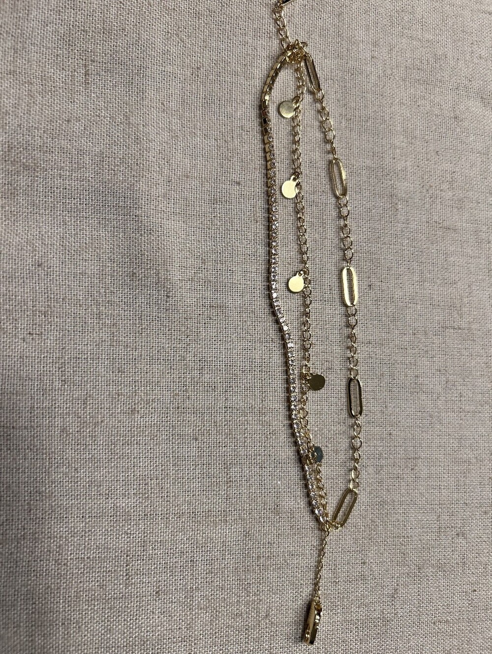 New RACHEL GLAUBER Gold Layered Multi-Chain Women's Bracelet
